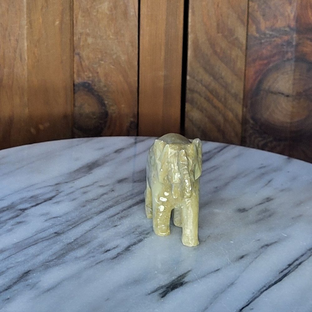 Stone Elephant Figurine - Picture 9 of 11
